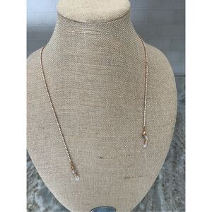 Crystal Rose Gold Eyeglass Strap #eye glasses
